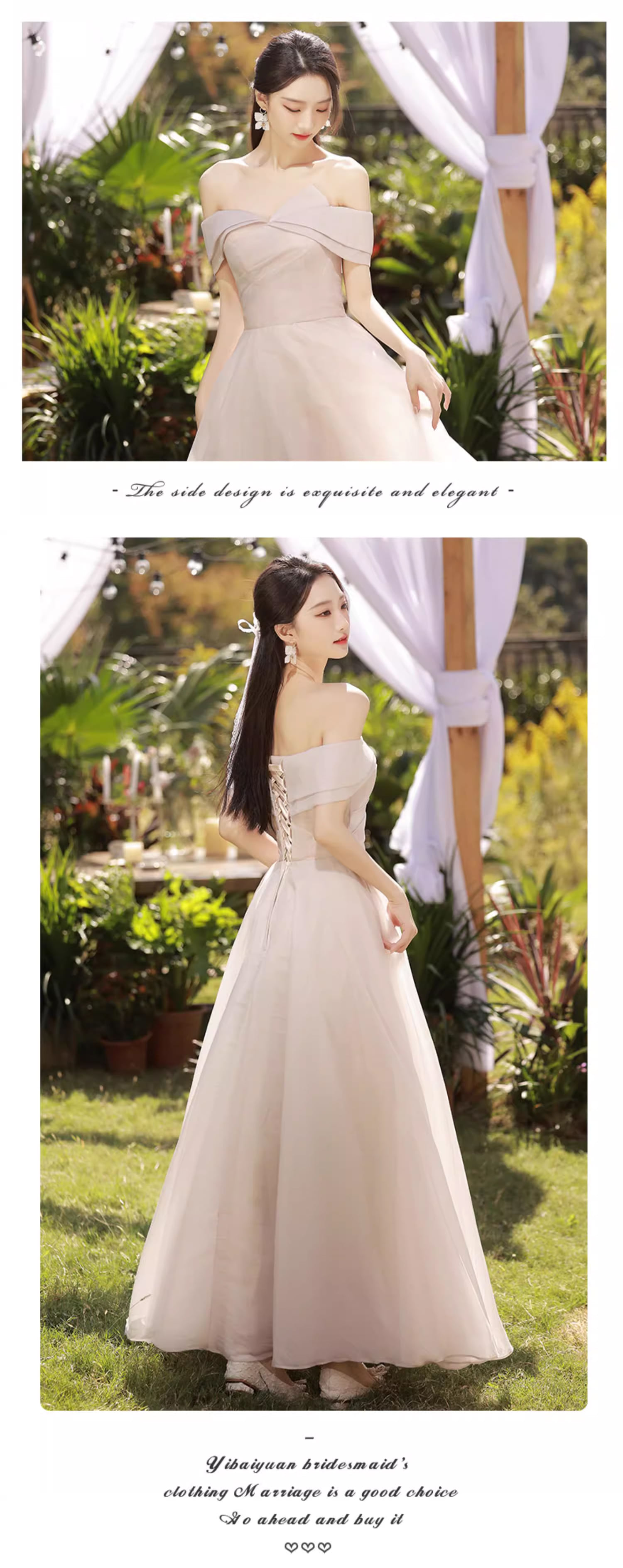 Classy-Light-Pink-Off-the-Shoulder-Tulle-Bridesmaid-Party-Formal-Maxi-Dress20