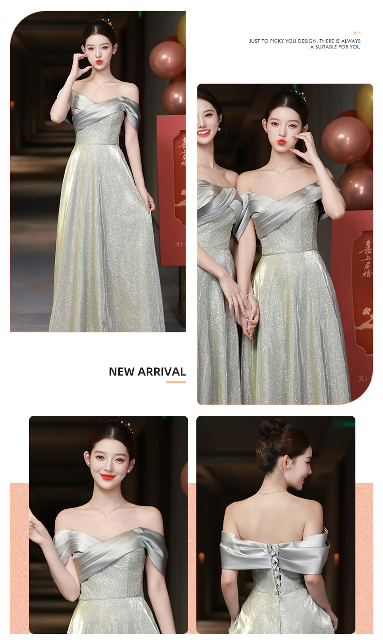 A-Line-Glittering-Metallic-Grey-Satin-Formal-Bridesmaid-Dress-Evening-Gown21