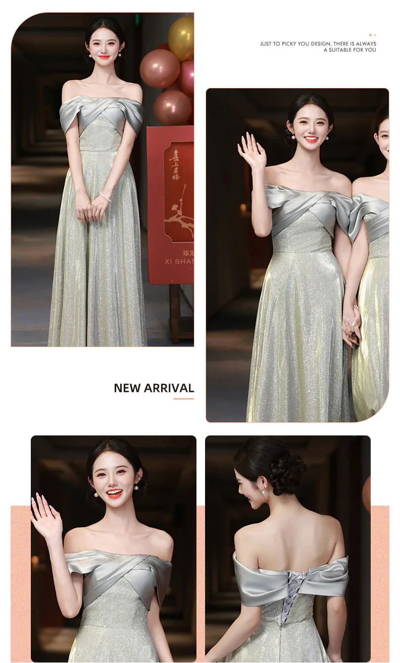 A-Line-Glittering-Metallic-Grey-Satin-Formal-Bridesmaid-Dress-Evening-Gown23