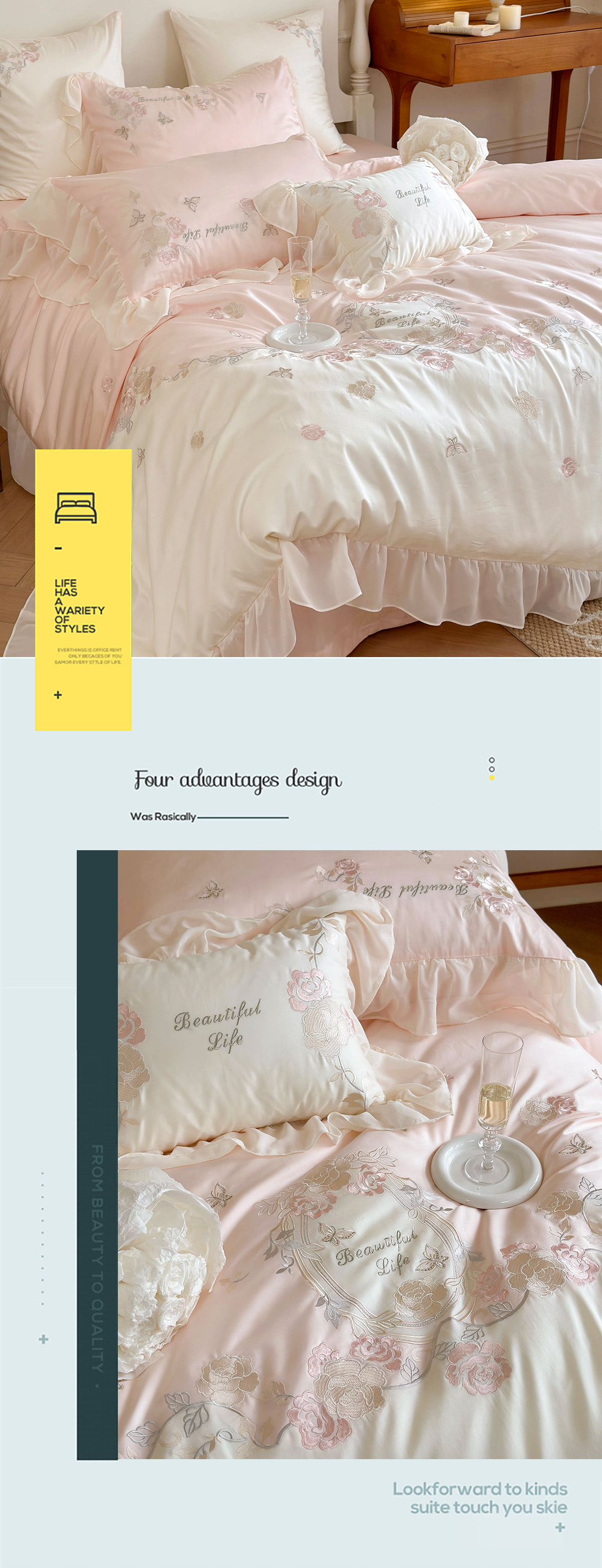 Aesthetic-100S-Cotton-Embroidery-Floral-Duvet-Cover-Pillowcases-Set09