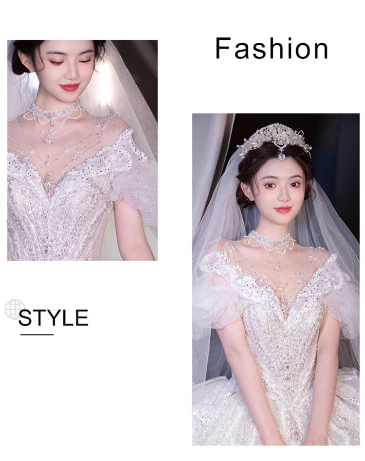 Beautiful-Off-the-Shoulder-Princess-White-Lace-Bridal-Wedding-Dress09