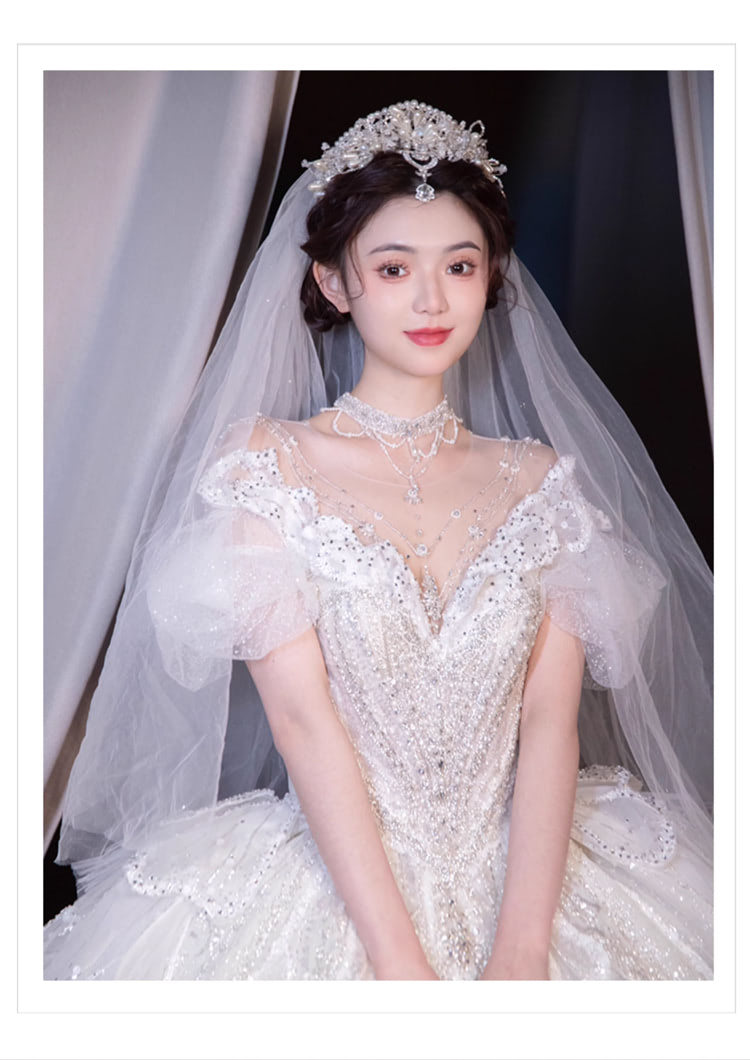 Beautiful-Off-the-Shoulder-Princess-White-Lace-Bridal-Wedding-Dress13