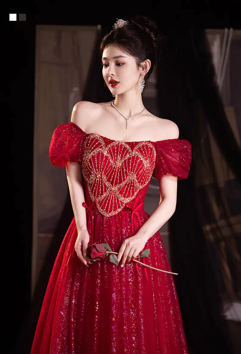 Elegant-Wine-Red-Off-Shoulder-Prom-Party-Dress-Engagement-Ball-Gown07