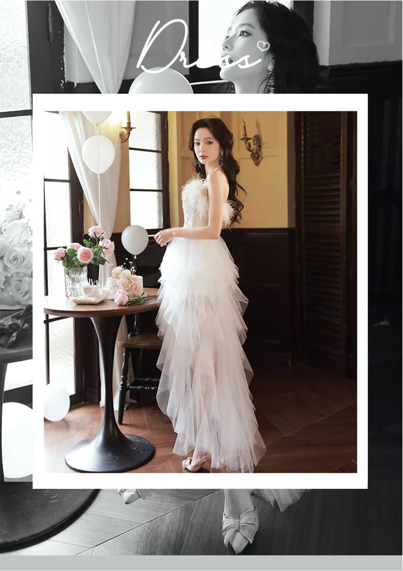Fairy-High-low-Sleeveless-White-Prom-Party-Dress-Feather-Evening-Gown09