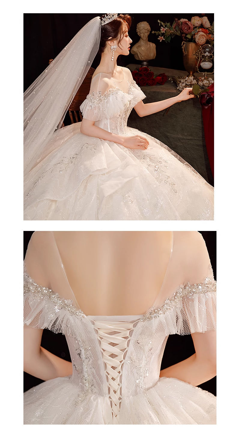 Luxury-French-Hepburn-Style-Off-the-Shoulder-Big-Trailing-Wedding-Dress14