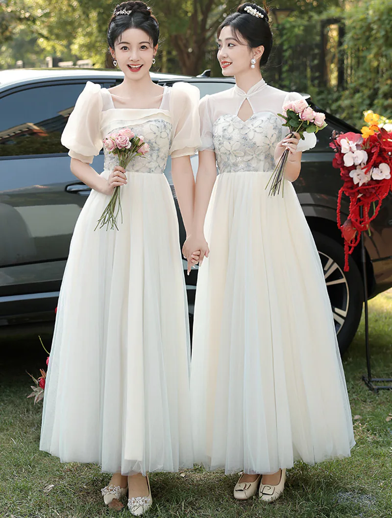 Modest Short Sleeve Floral Wedding Guest Party Bridesmaid Long Dress01