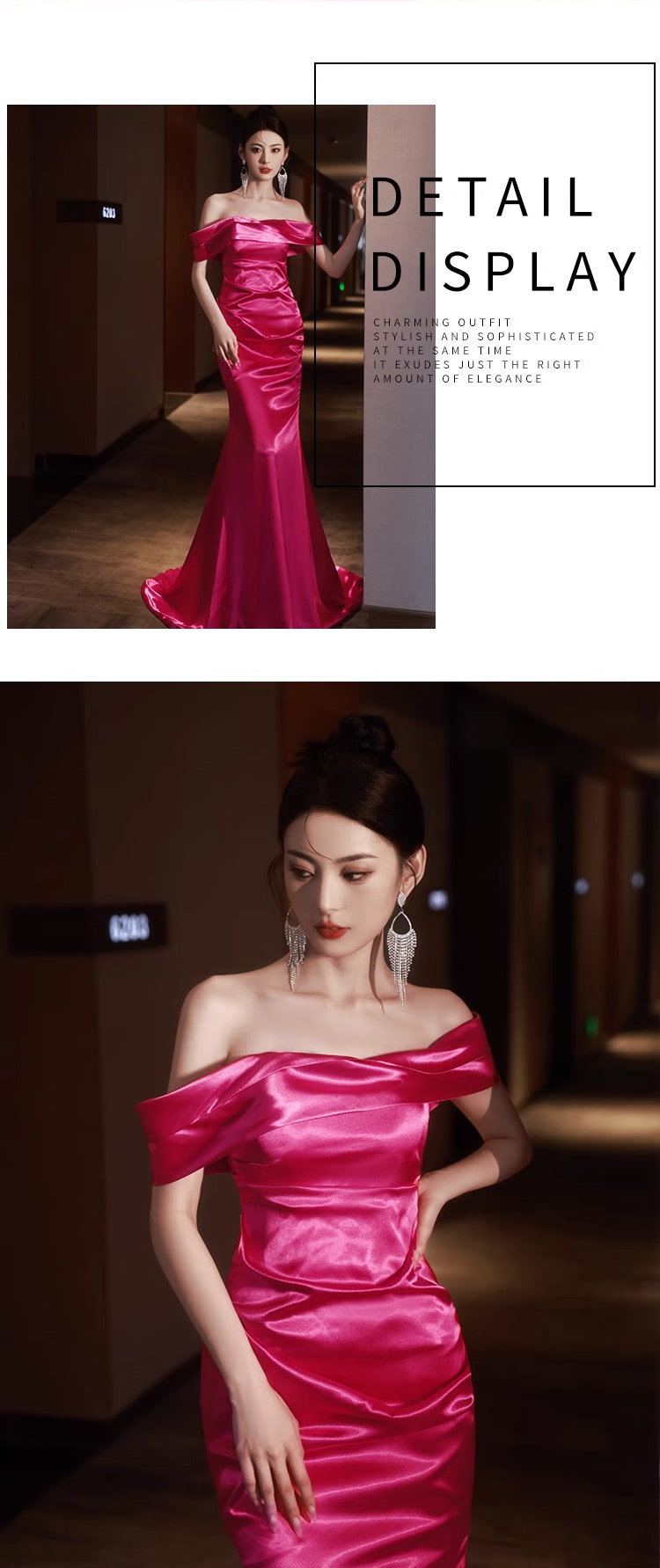 Sexy-Rose-Red-Off-Shoulder-Satin-Fishtail-Evening-Dress-Maxi-Gown10