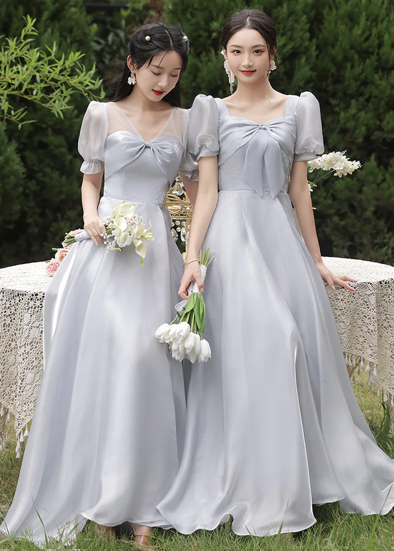 Simple-Gray-Summer-Bridesmaid-Maxi-Dress-Sweet-Evening-Party-Gown10