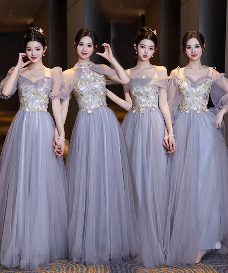 Soft-Gray-Floral-Embroidery-Bridesmaid-Maxi-Dress-Sweet-Evening-Party-Gown11
