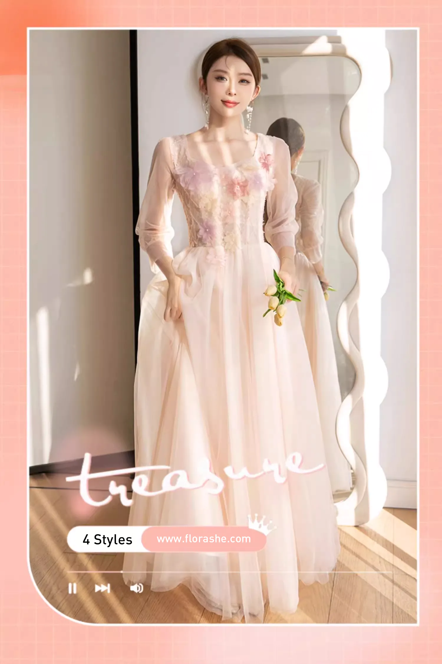 Sweet-Embroidery-Summer-Floral-Pink-Chiffon-Bridesmaid-Long-Dress10