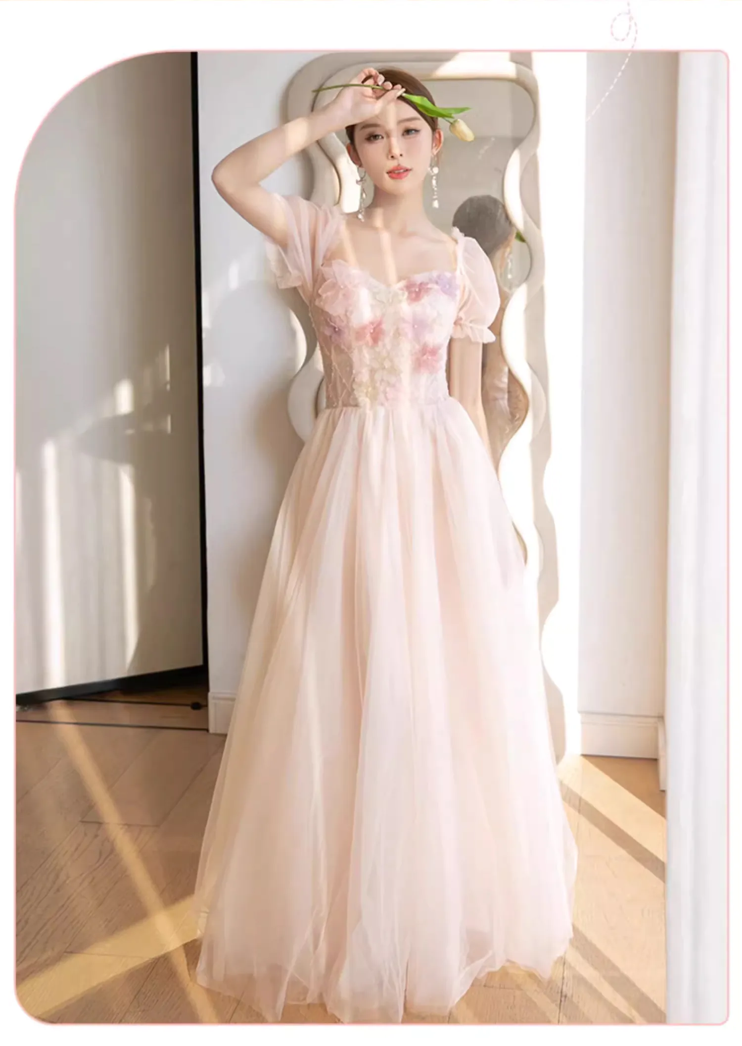 Sweet-Embroidery-Summer-Floral-Pink-Chiffon-Bridesmaid-Long-Dress12