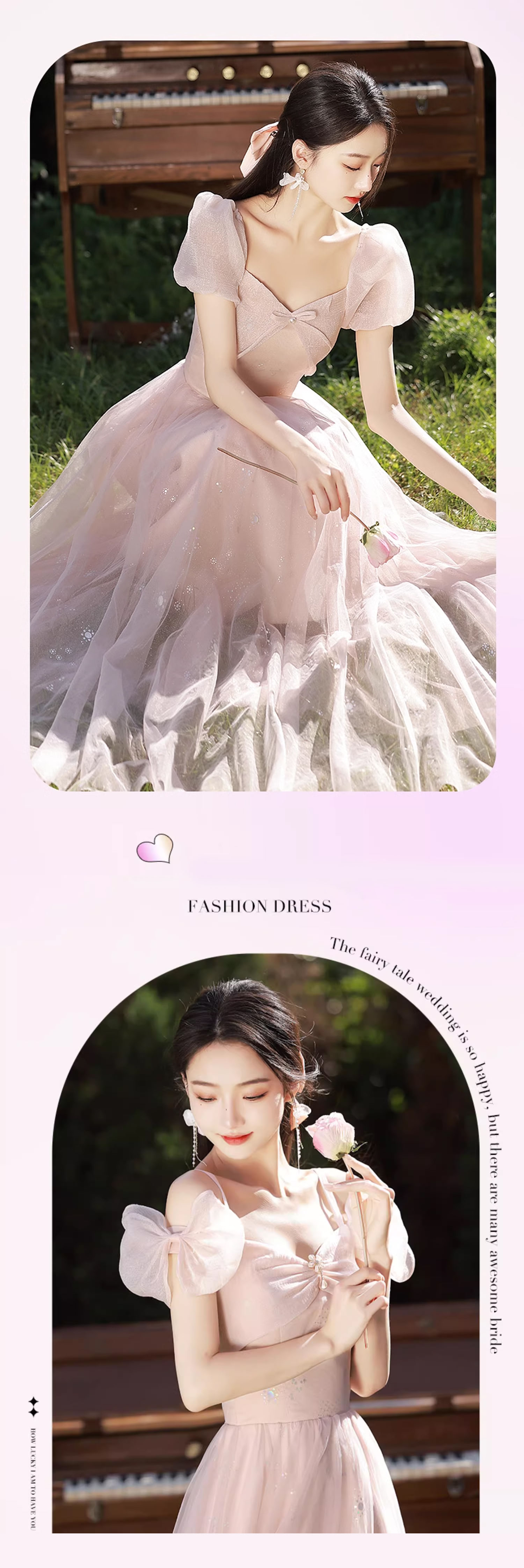 Sweet-Princess-Pink-Graduation-Birthday-Party-Bridesmaid-Long-Dress11