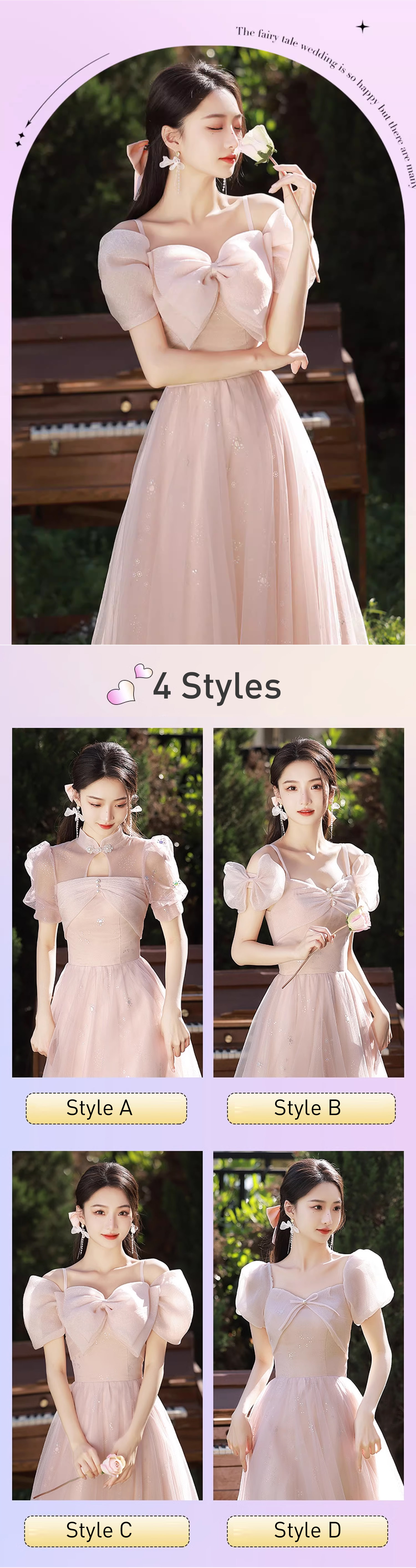 Sweet-Princess-Pink-Graduation-Birthday-Party-Bridesmaid-Long-Dress12