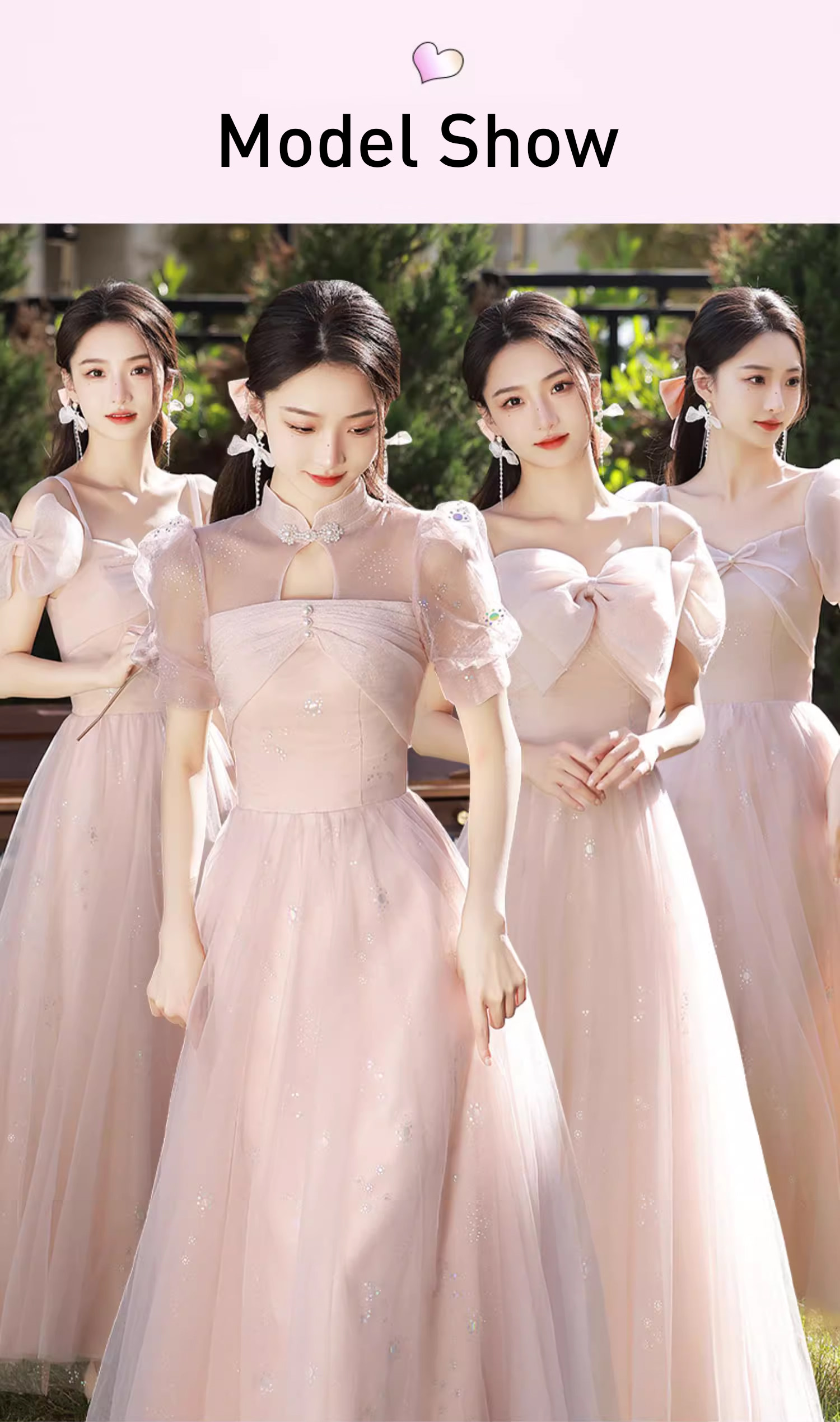 Sweet-Princess-Pink-Graduation-Birthday-Party-Bridesmaid-Long-Dress13