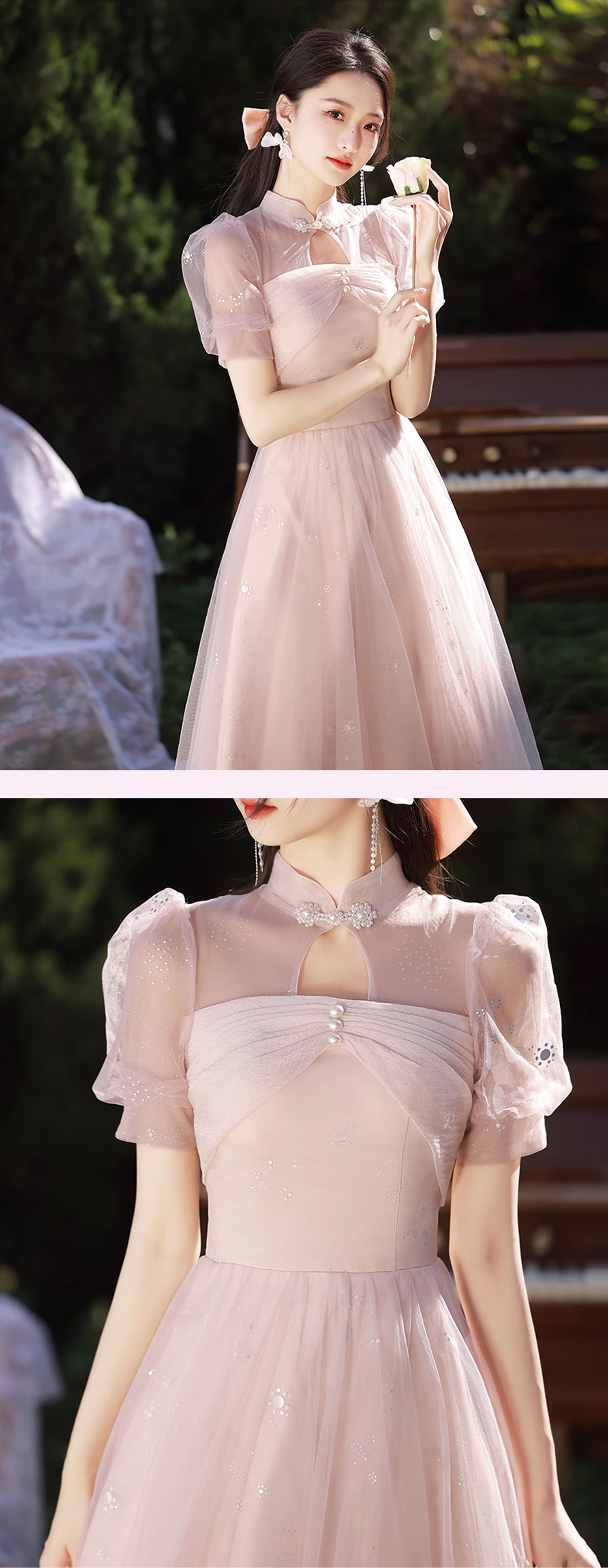 Sweet-Princess-Pink-Graduation-Birthday-Party-Bridesmaid-Long-Dress18