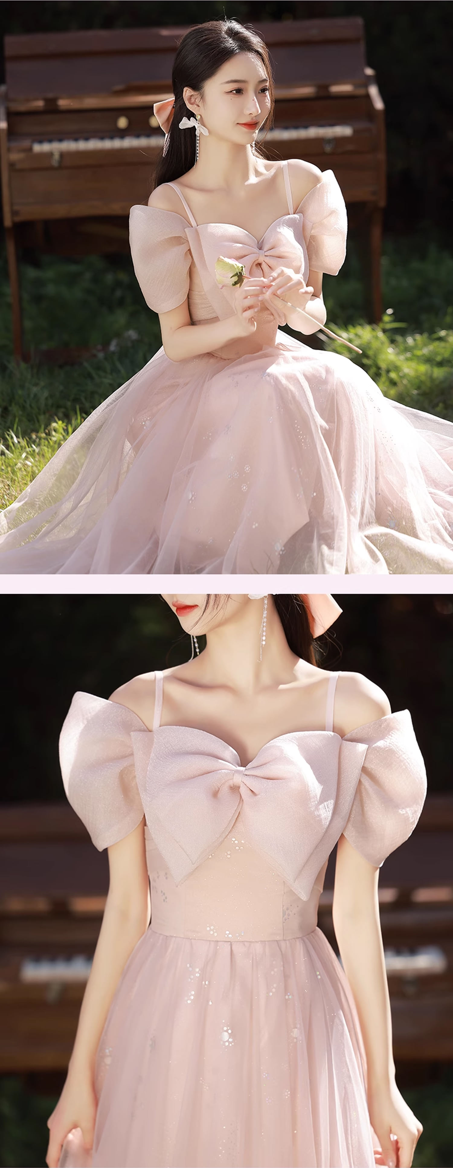 Sweet-Princess-Pink-Graduation-Birthday-Party-Bridesmaid-Long-Dress24
