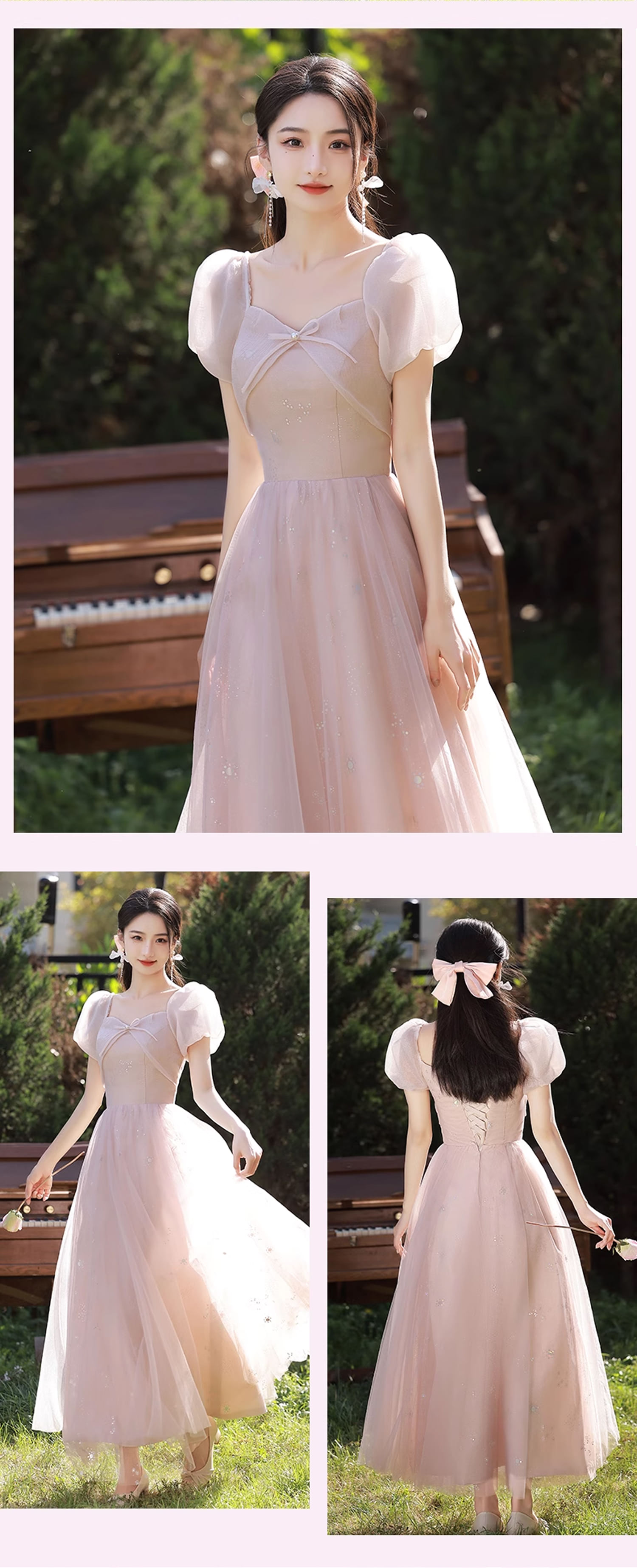 Sweet-Princess-Pink-Graduation-Birthday-Party-Bridesmaid-Long-Dress26
