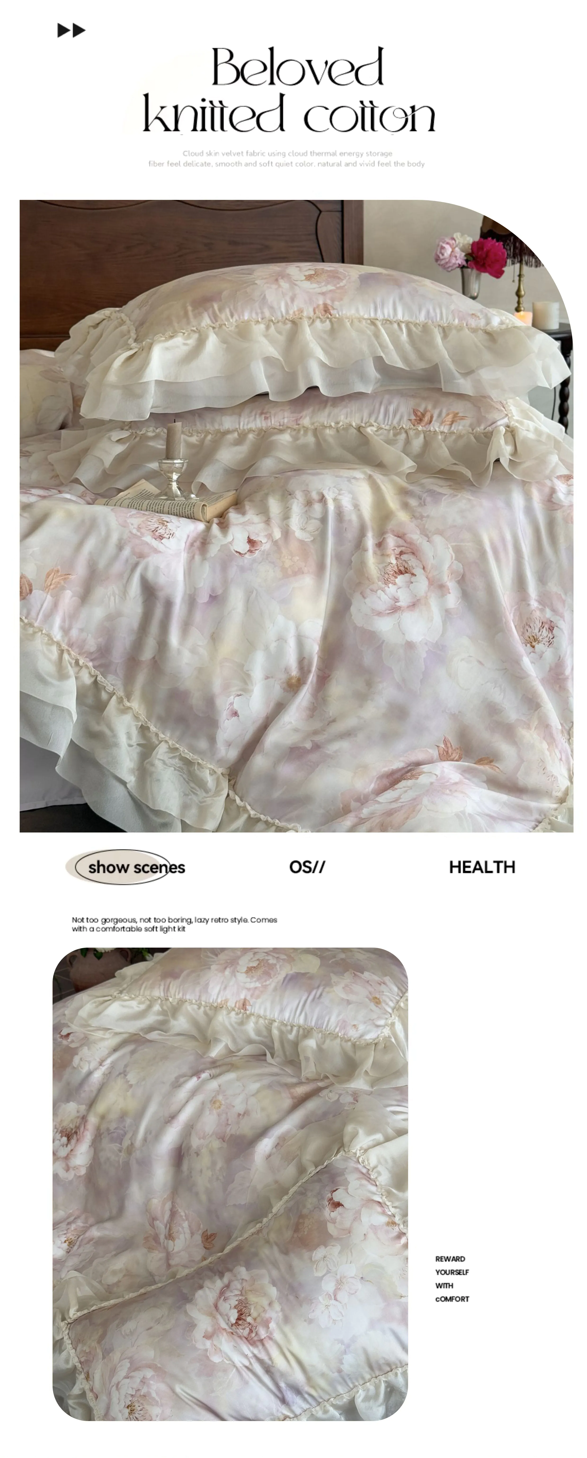 Vintage-Ultra-Soft-Digital-Print-Peony-Floral-Tencel-4-Piece-Bedding-Set09