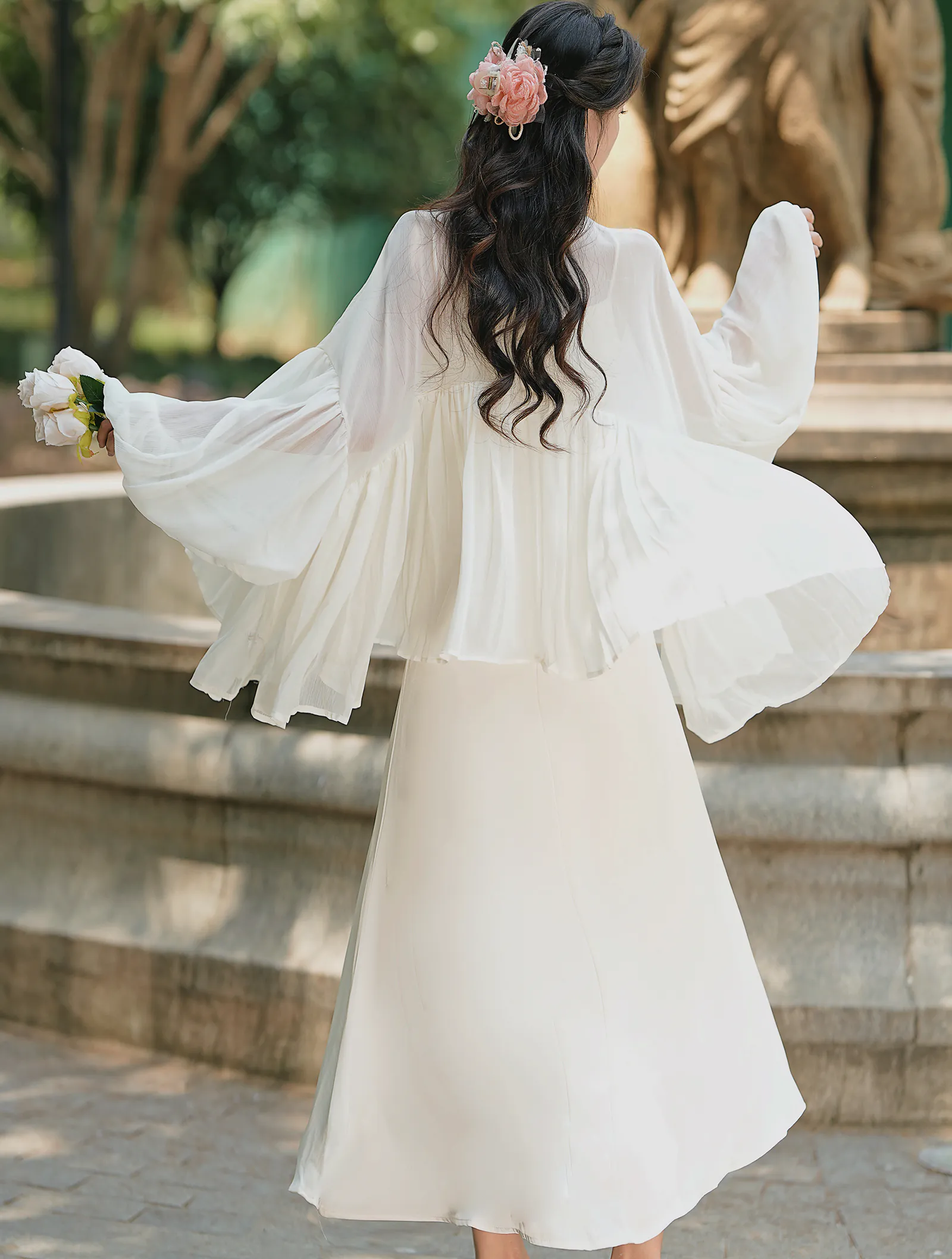 green emerald velvet dress LaDivine CD0192W Flowy Long Bridal A Line Wedding Dress – The Dress Outlet main image 1