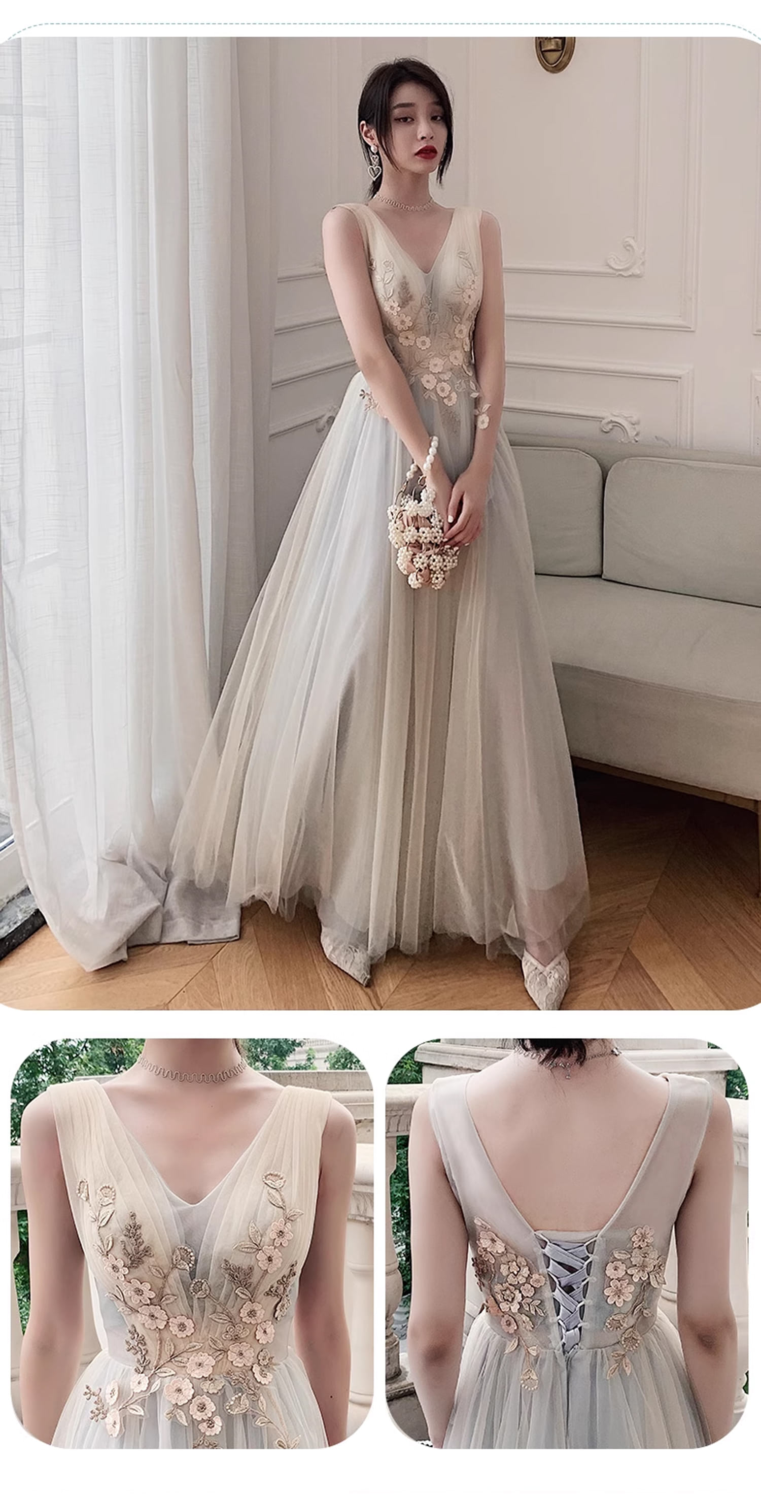 Flattering-Grey-Tulle-Chiffon-Wedding-Bridesmaid-Long-Dress-Plus-Size16