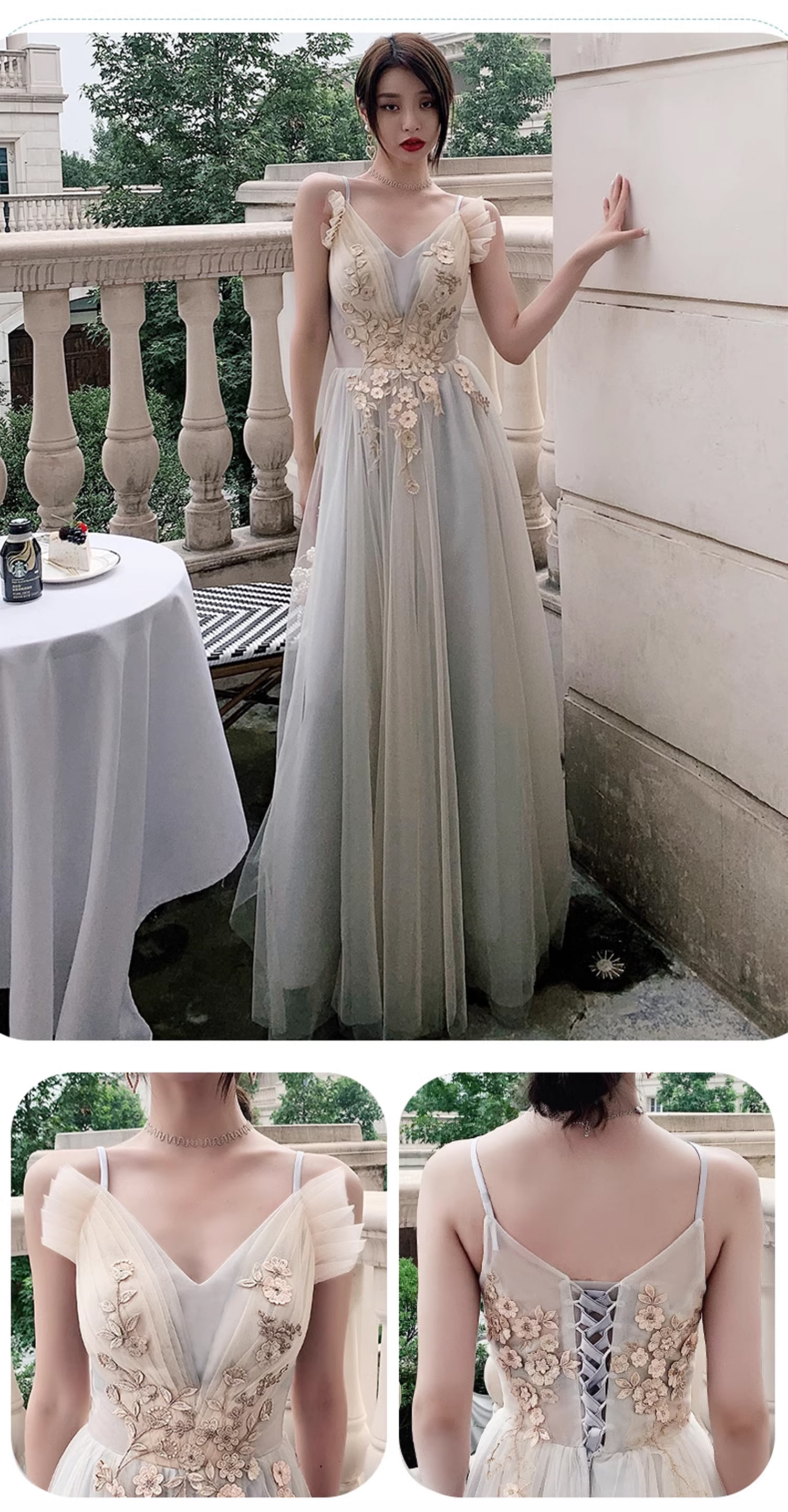 Flattering-Grey-Tulle-Chiffon-Wedding-Bridesmaid-Long-Dress-Plus-Size20