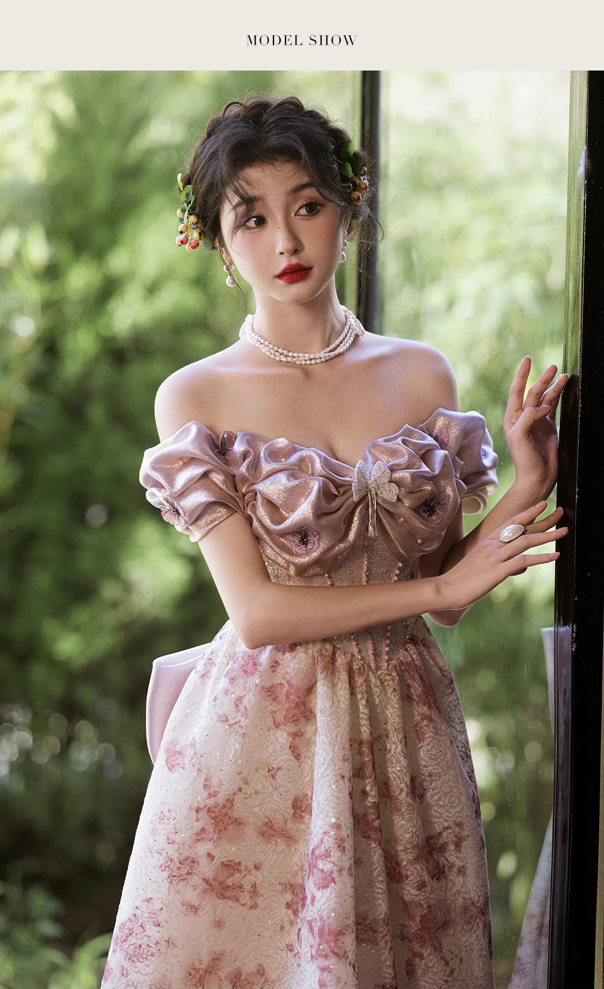 French-Vintage-Off-Shoulder-Wedding-Engagement-Cocktail-Couture-Dress10