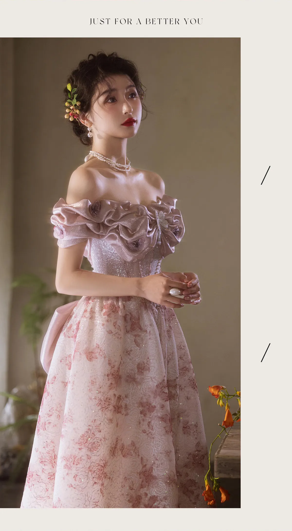French-Vintage-Off-Shoulder-Wedding-Engagement-Cocktail-Couture-Dress11