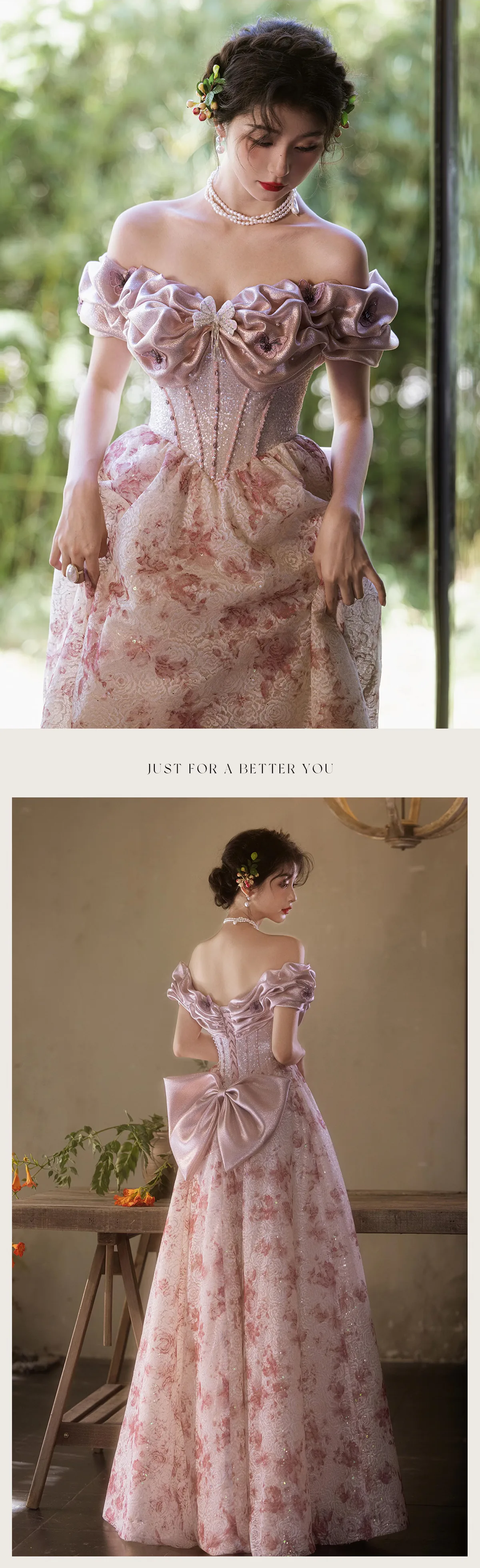 French-Vintage-Off-Shoulder-Wedding-Engagement-Cocktail-Couture-Dress12