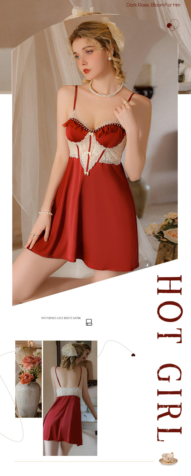 Low-Cut-V-neck-Red-Lace-Open-Back-Slip-Nightgown-Chemise-Slip-Dress06