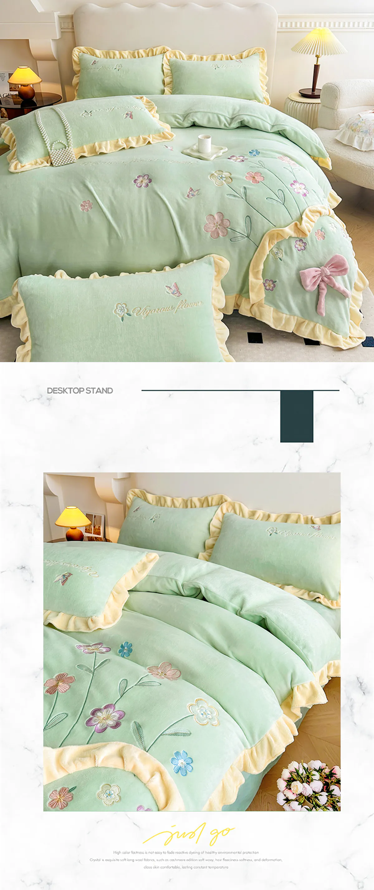 Romantic-Milk-Fiber-Comforter-Cover-Bed-Sheet-Pillowcases-4-Pcs-Set14