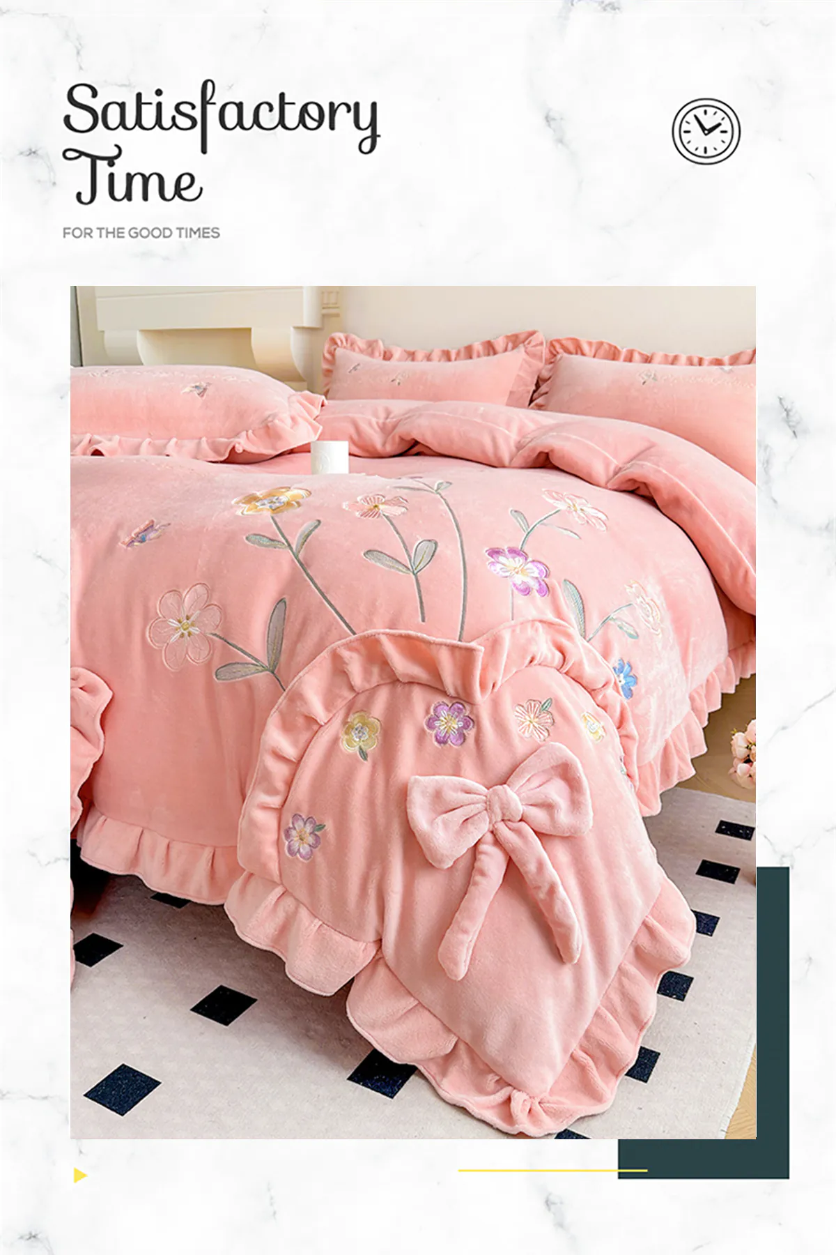 Romantic-Milk-Fiber-Comforter-Cover-Bed-Sheet-Pillowcases-4-Pcs-Set16