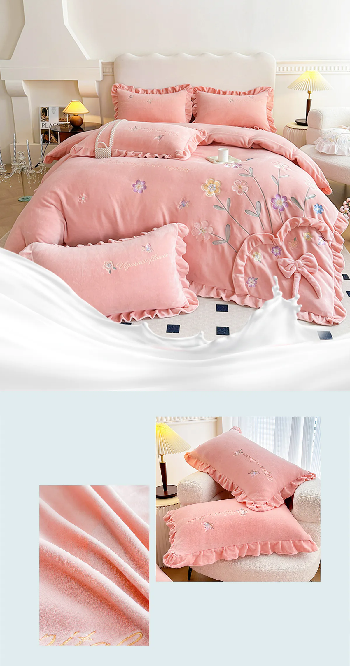 Romantic-Milk-Fiber-Comforter-Cover-Bed-Sheet-Pillowcases-4-Pcs-Set18