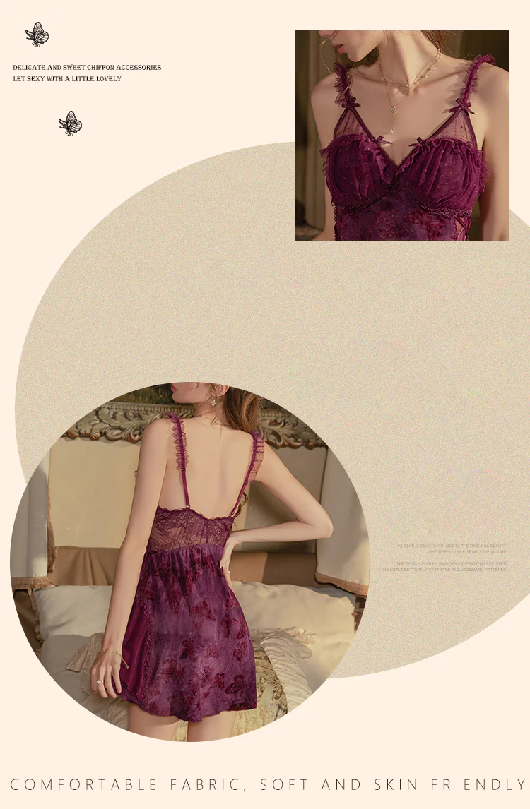 Romantic-Purple-Butterfly-Flocked-Ruffle-Hem-Sheer-Mesh-Chemise-Nightgown08