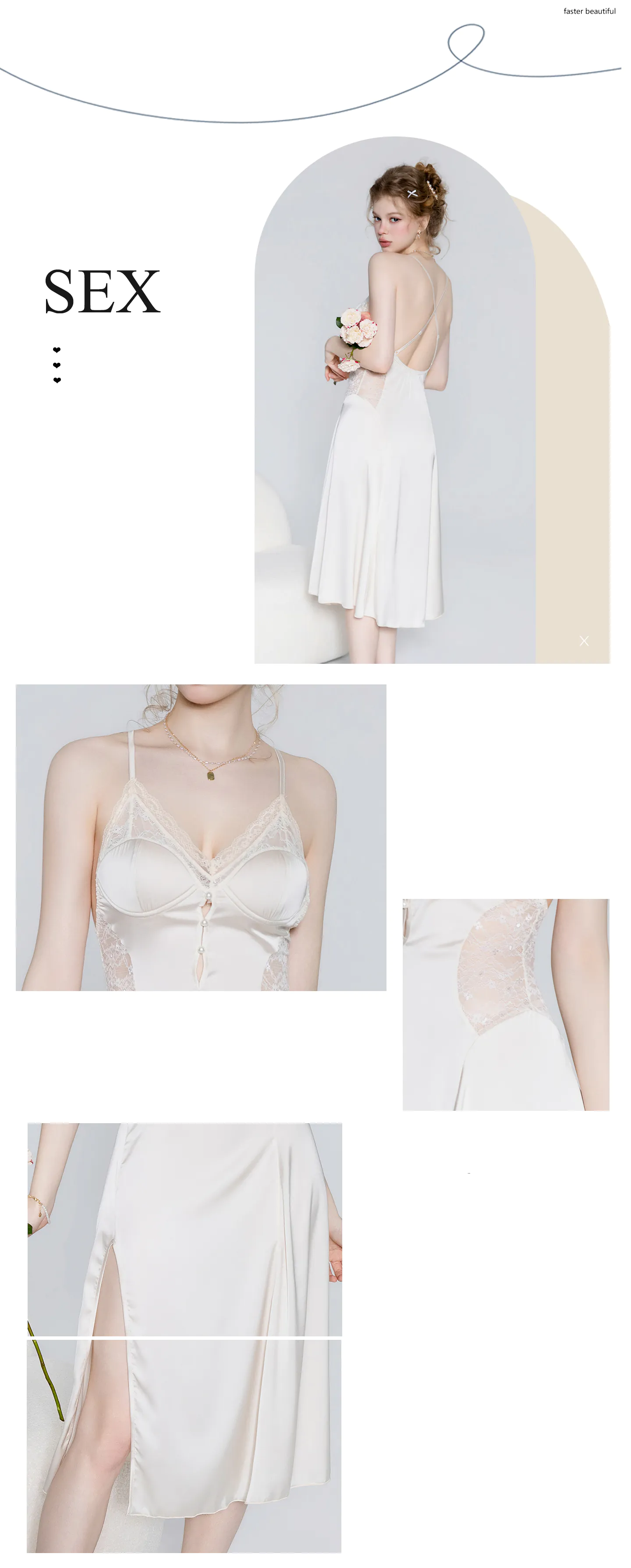 Sexy-Backless-Deep-V-Neck-High-Slit-Lace-Babydoll-Nightgown-Sleepwear12