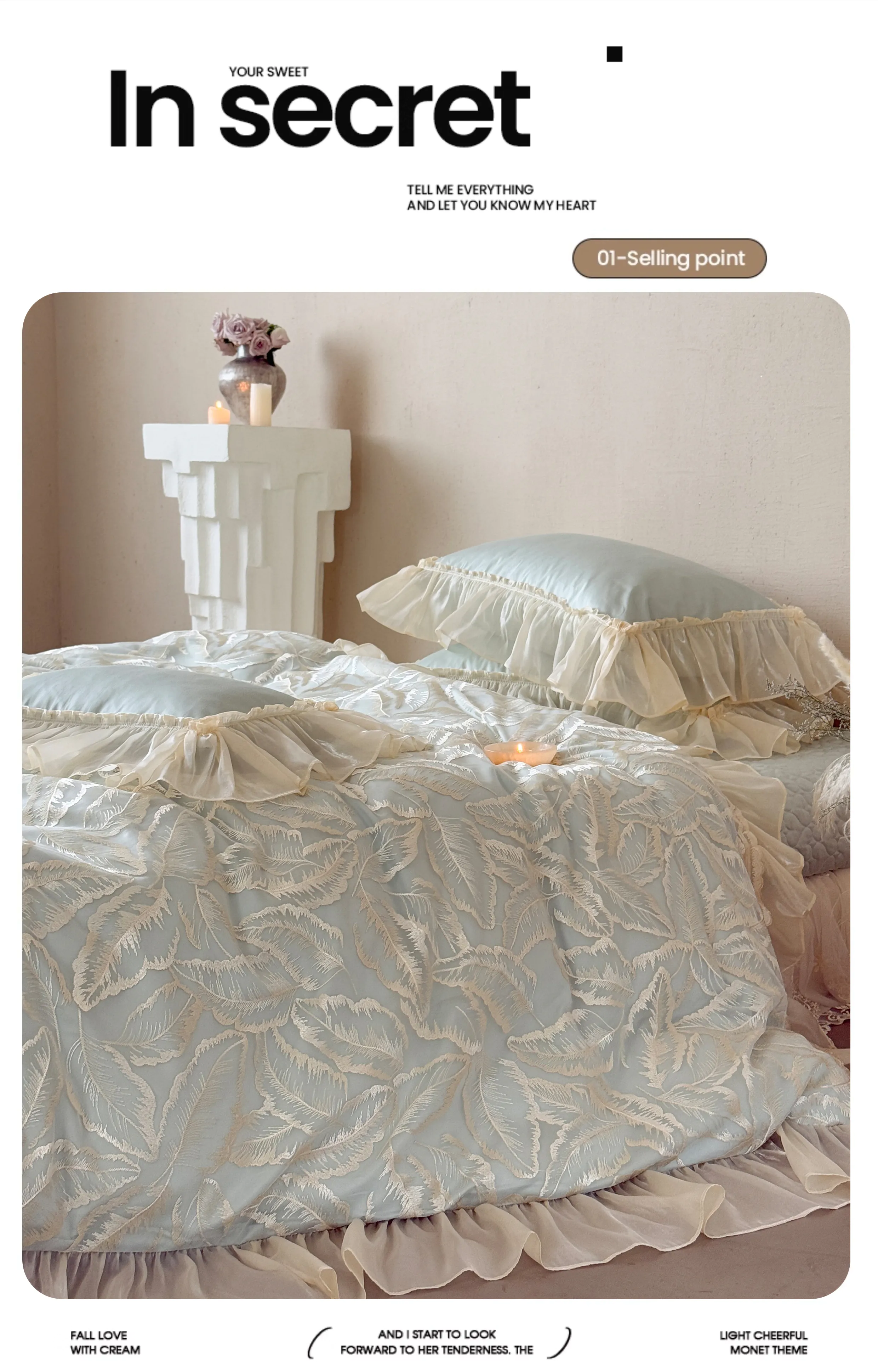 Soft-100S-Egyptian-Cotton-Leaf-Jacquard-Pleated-Ruffle-Duvet-Cover-Set11