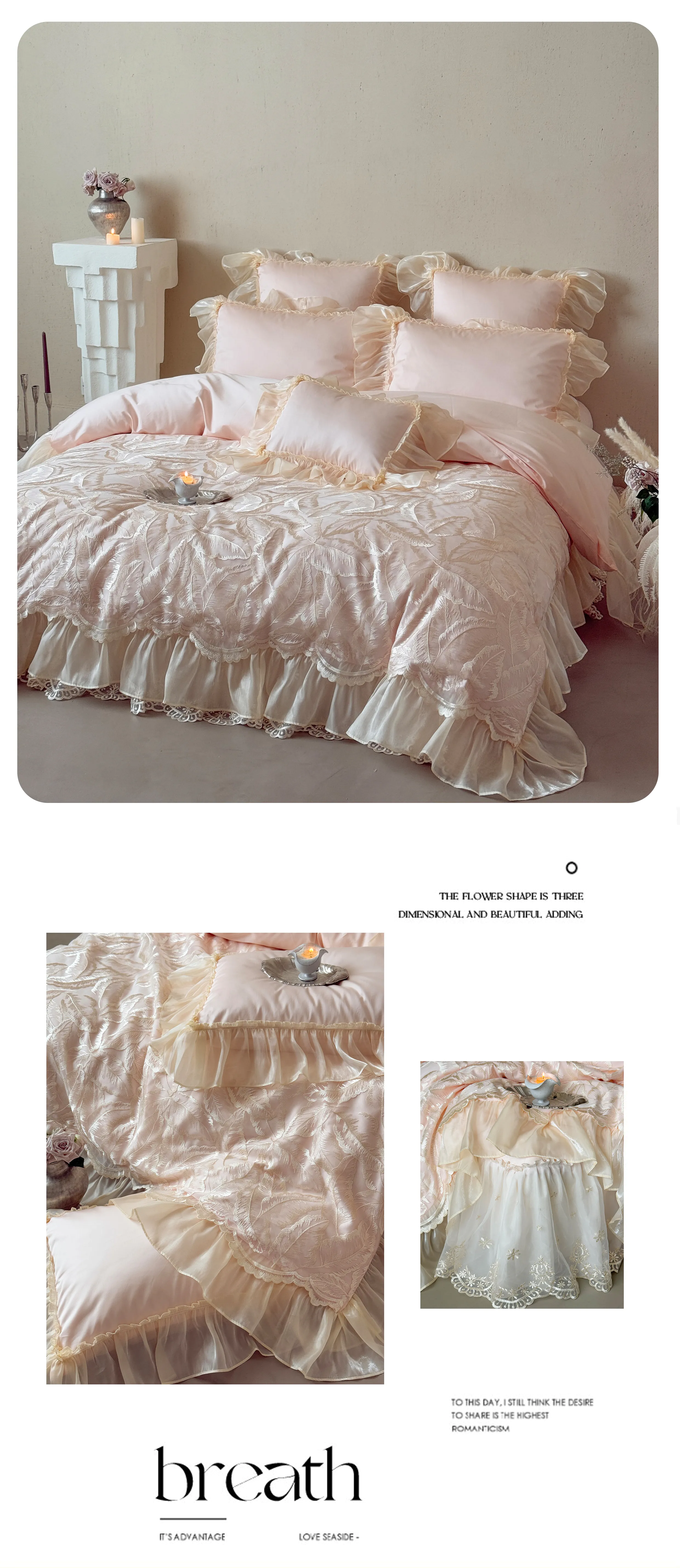 Soft-100S-Egyptian-Cotton-Leaf-Jacquard-Pleated-Ruffle-Duvet-Cover-Set17