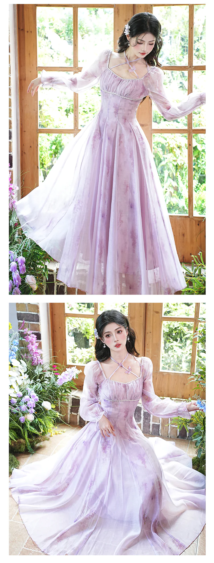 Sweet-Princess-French-Style-Square-Neck-Purple-Chiffon-Casual-Dress14
