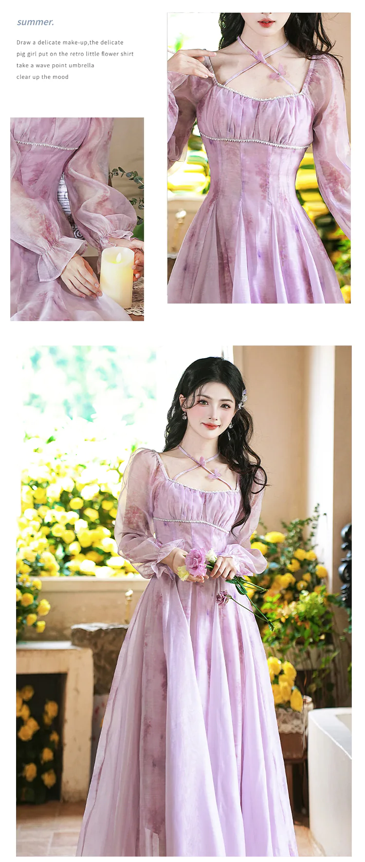 Sweet-Princess-French-Style-Square-Neck-Purple-Chiffon-Casual-Dress16