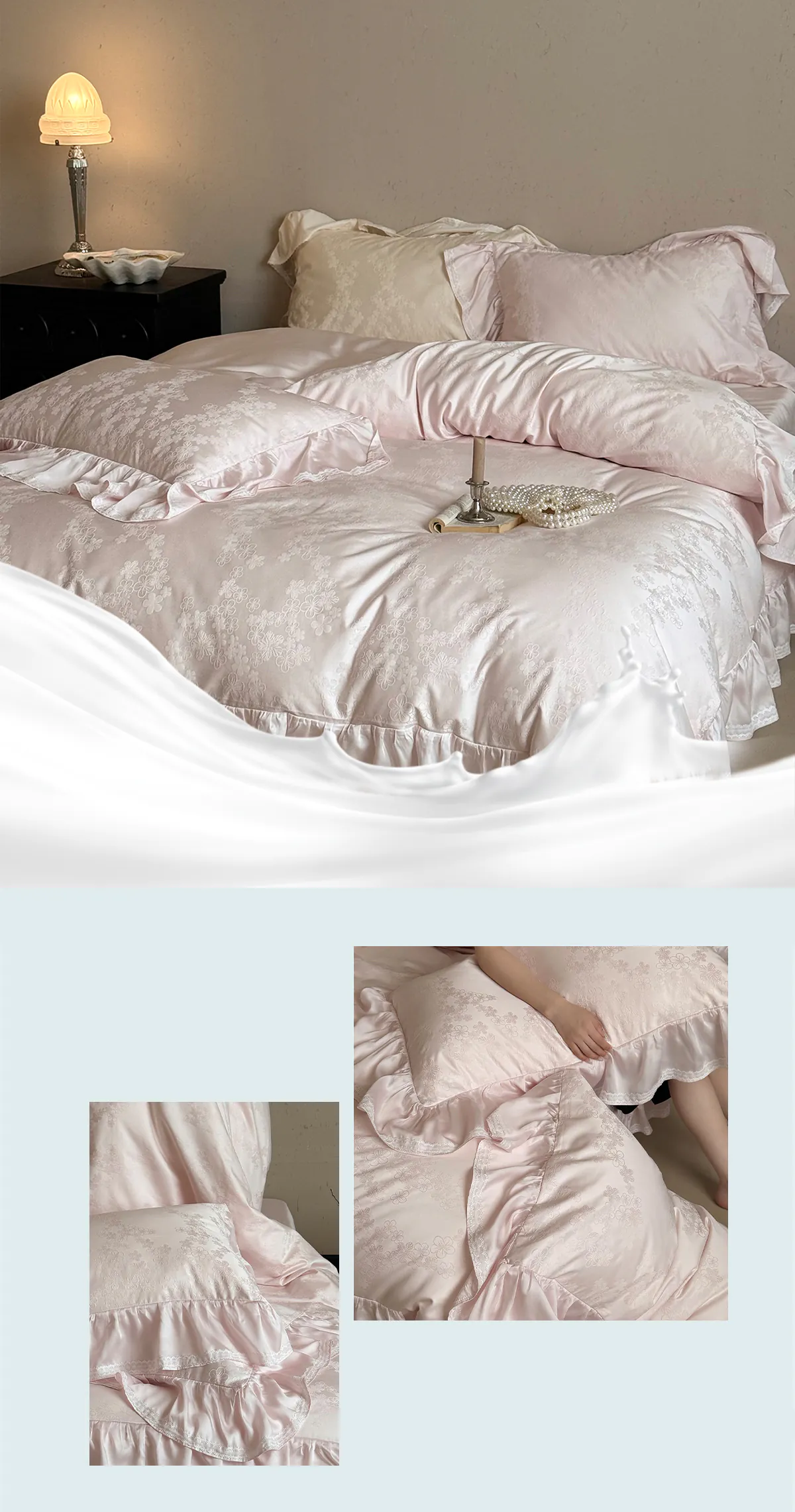 Cozy-100s-Cotton-Floral-Jacquard-Duvet-Cover-Set-Full-Queen-King-Size10