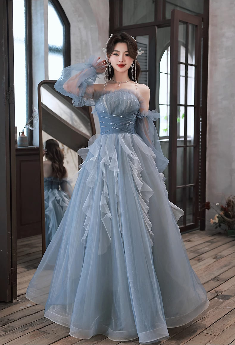 Fairy-Blue-Off-the-Shoulder-Long-Tulle-Sleeves-Prom-Party-Maxi-Dress09