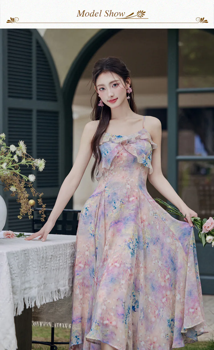 Aesthetic-Floral-Slip-Dress-with-Purple-Cardigan-Summer-Casual-Set08