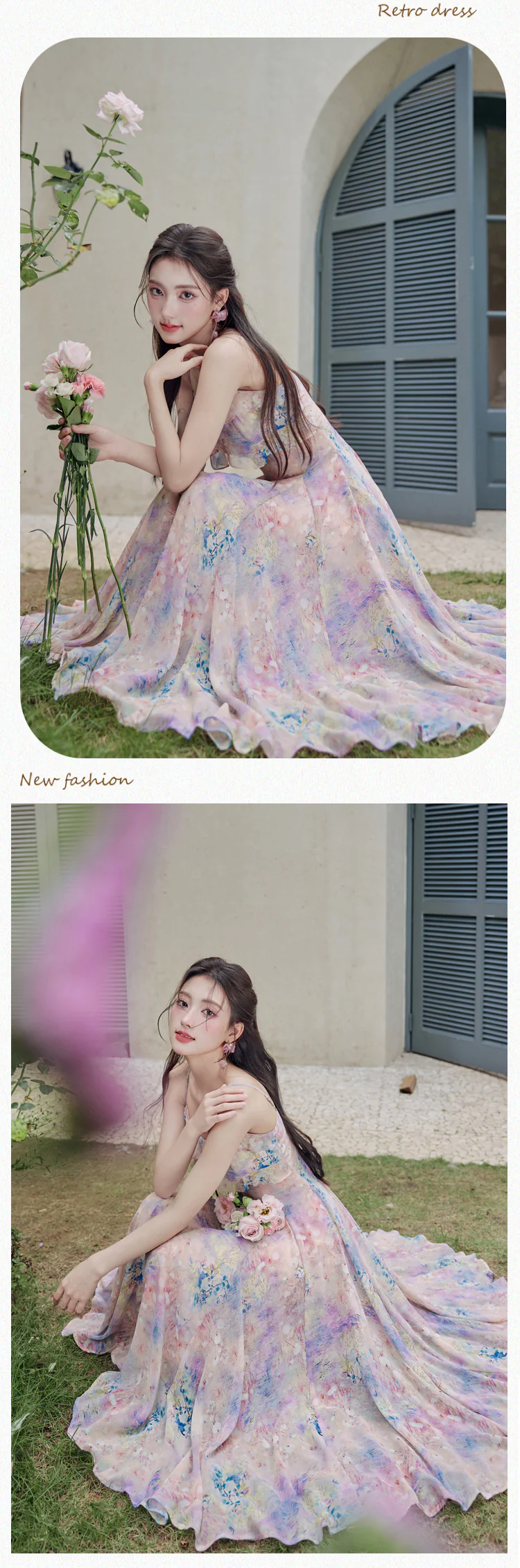 Aesthetic-Floral-Slip-Dress-with-Purple-Cardigan-Summer-Casual-Set10