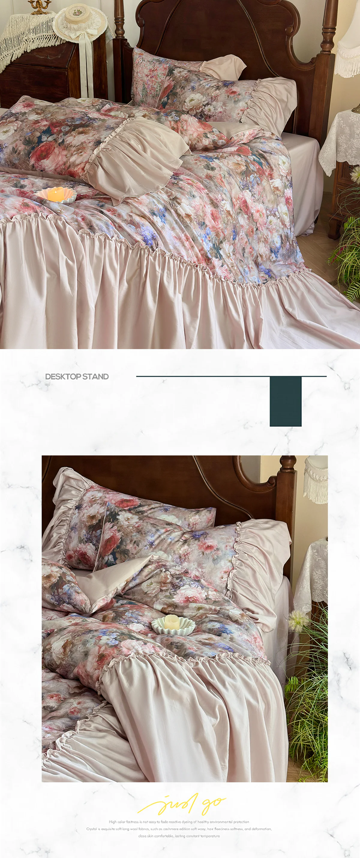 Artistic-Oil-Painting-Floral-Print-Brushed-Cotton-Tencel-Bedding-4-Piece-Set11