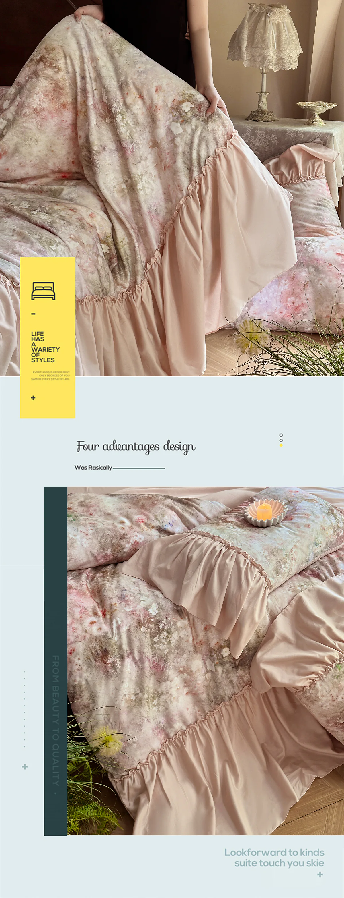 Artistic-Oil-Painting-Floral-Print-Brushed-Cotton-Tencel-Bedding-4-Piece-Set19