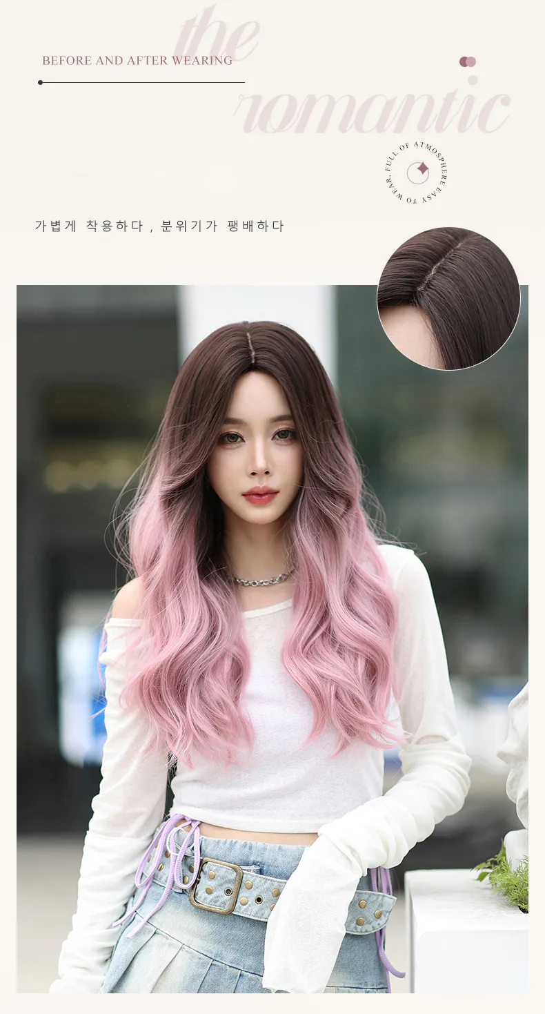 Beautiful-and-Natural-Gradient-Purple-Center-Split-Wavy-Synthetic-Hair-Wigs08