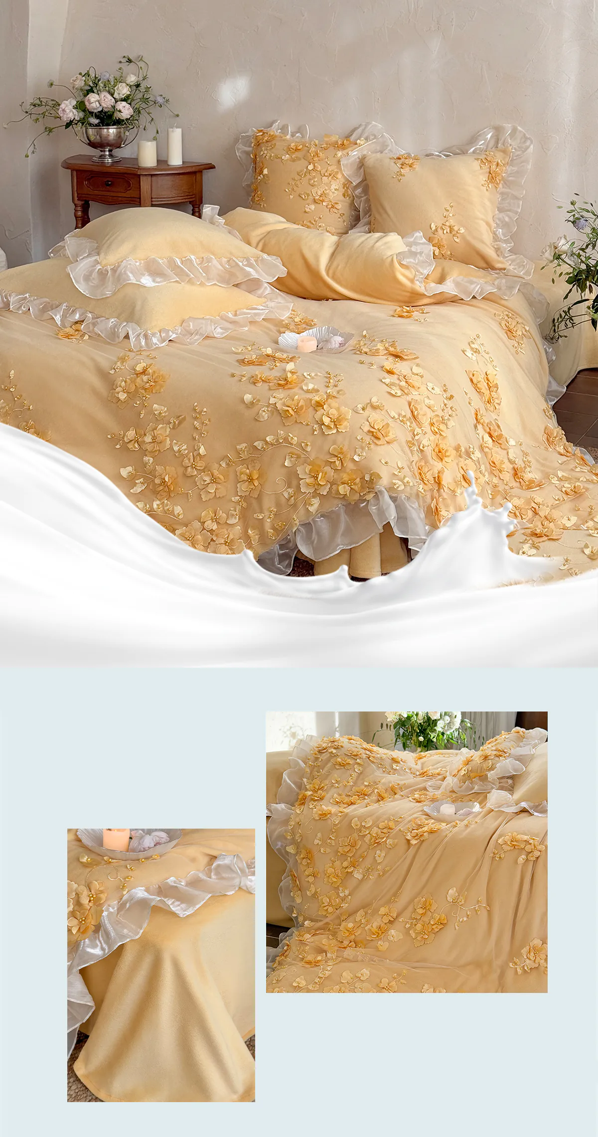 Cottage-3D-Floral-Embroidery-Ruffle-Edge-Soft-Bedding-4-Pcs-Set24