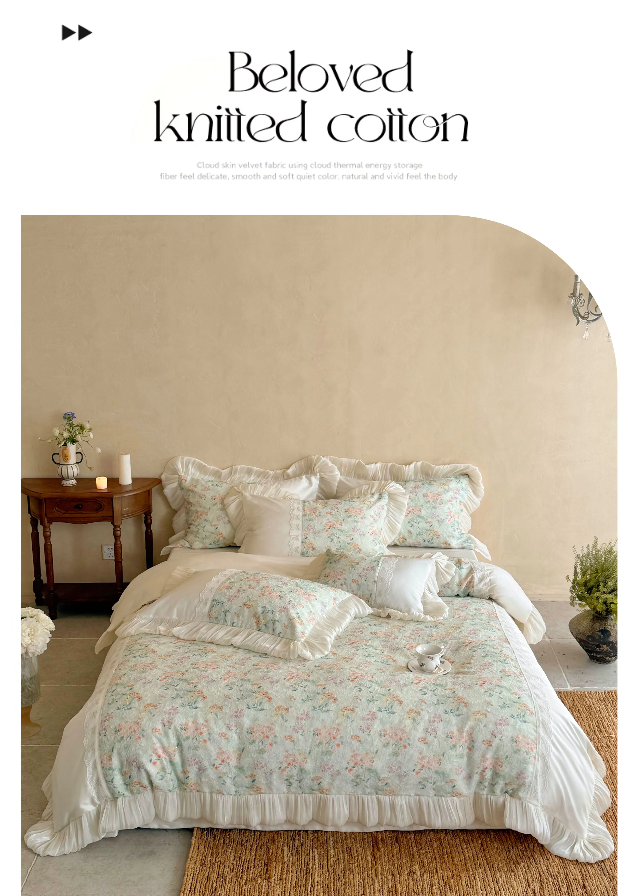 Cottagecore-Floral-Ruffled-Bedding-Set-Double-Layer-Lace-Trim-Duvet-Cover-Set07