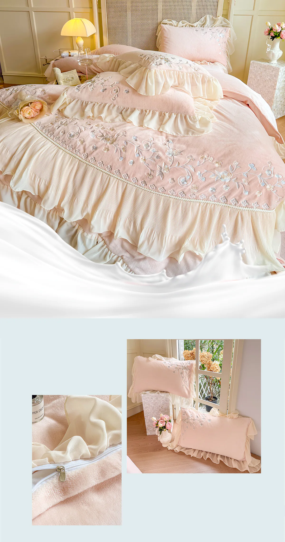 Cozy-Embroidery-Chiffon-Lace-Trim-Milk-Velvet-Warm-Bedding-Set23