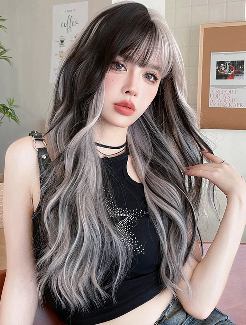 Easy to style Natural Density Silver Gray Daily Wear Comfortable Wig02