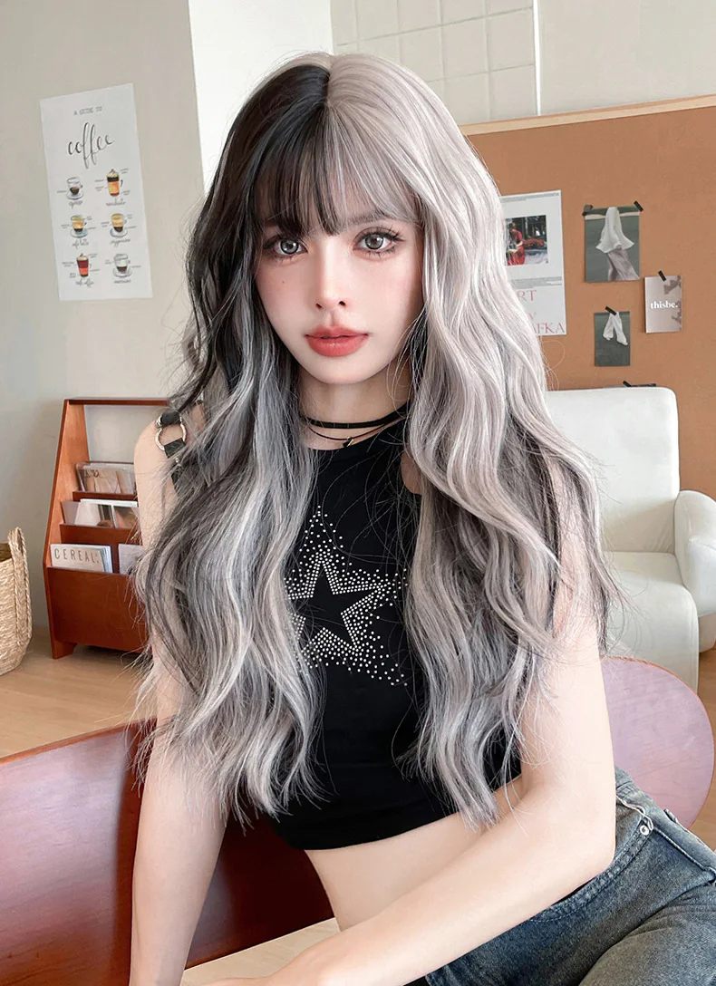 Easy-to-style-Natural-Density-Silver-Gray-Daily-Wear-Comfortable-Wig06